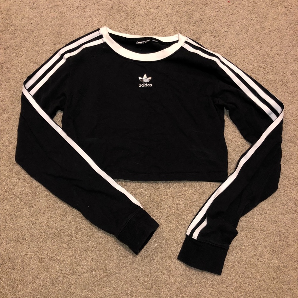 Adidas cropped long sleeve t-shirt